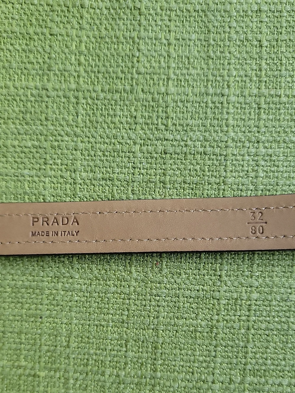 Prada Vintage Women's Leather Belts Silver Buckle